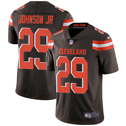 Nike Browns #29 Duke Johnson Jr Brown Team Color Men's Stitched NFL Vapor Untouchable Limited Jersey - Click Image to Close